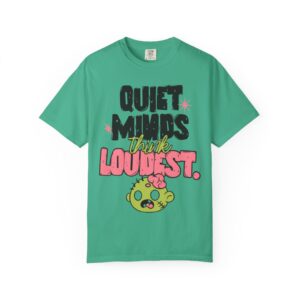 Quiet Minds Think Loudest Graphic T-Shirt — Cute Zombie Cartoon Tee - Image 6