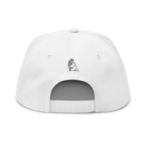 Skull Trio Embroidered Flat Bill Cap - Image 4