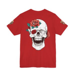 Floral Skull Tee — Rose & Skeleton Graphic T-Shirt - Image 23