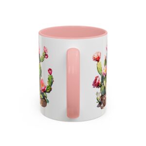 Cactus Blossom Accent Coffee Mug — Floral Prickly Pear Design (11/15oz) - Image 16