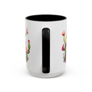 Cactus Blossom Accent Coffee Mug — Floral Prickly Pear Design (11/15oz) - Image 24