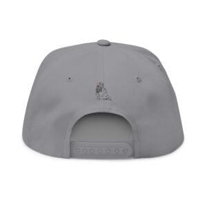 Skull Trio Embroidered Flat Bill Cap - Image 11