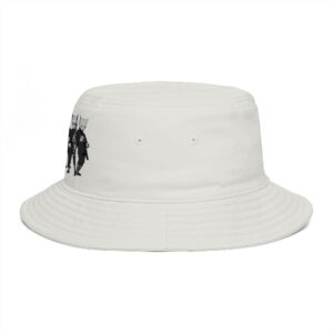 Bucket Hat — Vintage Anthropomorphic Cat Band Illustration - Image 3