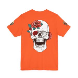 Floral Skull Tee — Rose & Skeleton Graphic T-Shirt - Image 7