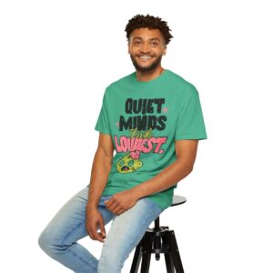 Quiet Minds Think Loudest Graphic T-Shirt — Cute Zombie Cartoon Tee - Image 4