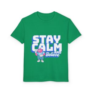 Stay Calm and Believe Youth T‑Shirt — 'Be The Calm' Positive Kids Tee - Image 14