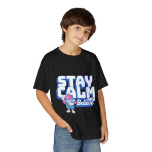 Stay Calm and Believe Youth T‑Shirt — 'Be The Calm' Positive Kids Tee - Image 11