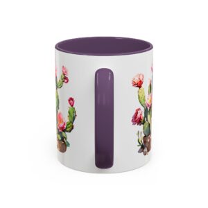 Cactus Blossom Accent Coffee Mug — Floral Prickly Pear Design (11/15oz) - Image 56