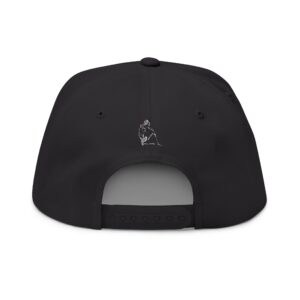 Skull Trio Embroidered Flat Bill Cap - Image 8