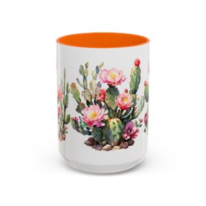 Cactus Blossom Accent Coffee Mug — Floral Prickly Pear Design (11/15oz) - Image 41