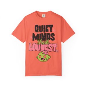 Quiet Minds Think Loudest Graphic T-Shirt — Cute Zombie Cartoon Tee - Image 9