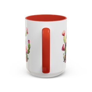 Cactus Blossom Accent Coffee Mug — Floral Prickly Pear Design (11/15oz) - Image 32