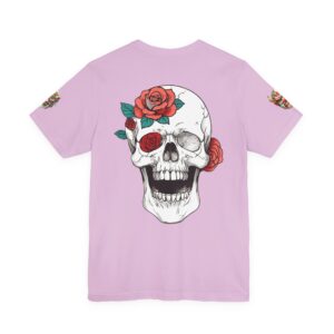 Floral Skull Tee — Rose & Skeleton Graphic T-Shirt - Image 19