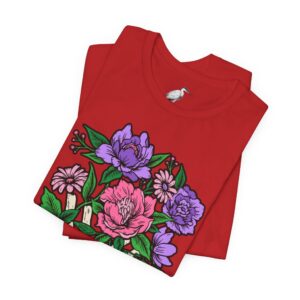 Floral Skull Tee — Rose & Skeleton Graphic T-Shirt - Image 24