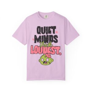 Quiet Minds Think Loudest Graphic T-Shirt — Cute Zombie Cartoon Tee - Image 18
