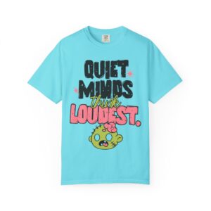 Quiet Minds Think Loudest Graphic T-Shirt — Cute Zombie Cartoon Tee - Image 15